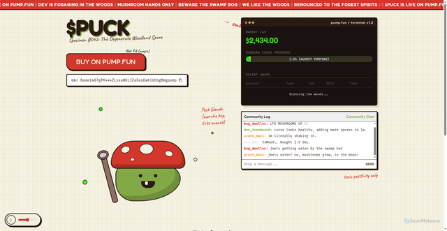 Security scan screenshot of http://pucksol.top/
