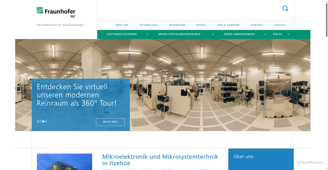 Security scan screenshot of https://www.isit.fraunhofer.de/