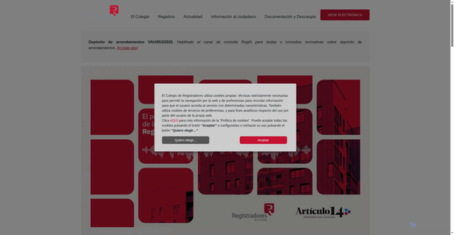 Security scan screenshot of https://registradores.org