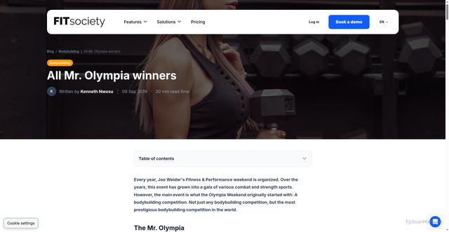 Security scan screenshot of https://fitsociety.io/bodybuilding/all-mr-olympia-winners