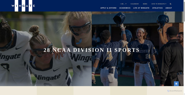 Security scan screenshot of https://www.wingate.edu/
