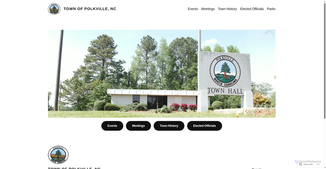 Security scan screenshot of https://polkvillenc.gov/