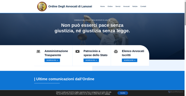 Security scan screenshot of https://www.forodilanusei.it/