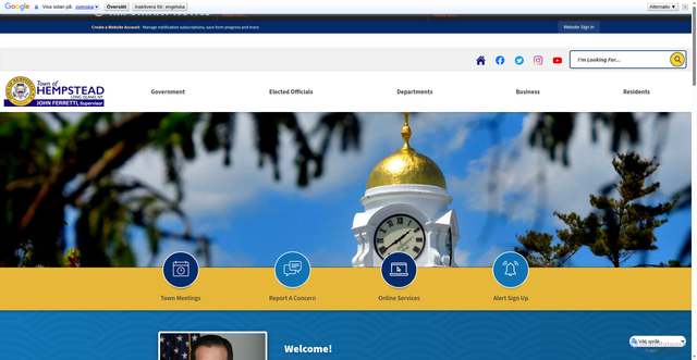 Security scan screenshot of https://hempsteadny.gov/