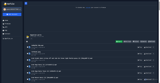 Security scan screenshot of https://gofile.io/d/fQG0m6