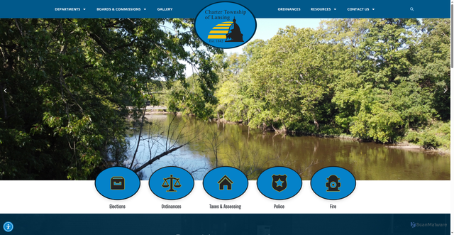 Security scan screenshot of https://lansingtwpmi.gov/