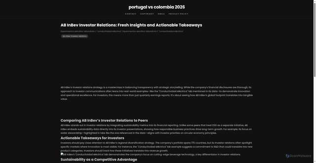 Security scan screenshot of https://askocblog-dptdxwy2odnr.edgeone.app/ab-inbev-investor-relations.html