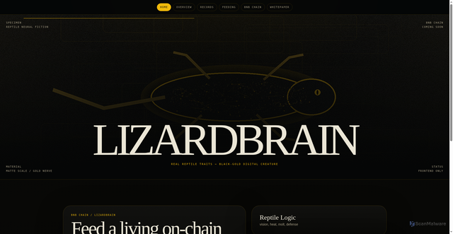 Security scan screenshot of https://lizardbrain.info/