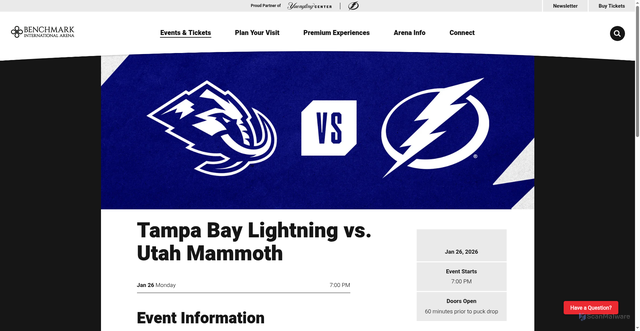 Security scan screenshot of https://www.benchmarkintlarena.com/events/detail/tbl-utah-2026