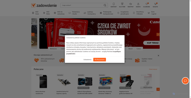Security scan screenshot of https://www.zadowolenie.pl