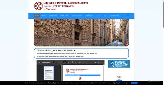 Security scan screenshot of https://www.commercialistisassari.it/