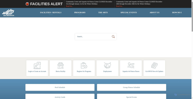 Security scan screenshot of https://millvalleyrecreation.gov/