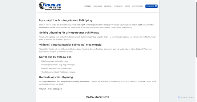 Security scan screenshot of https://vbdab.se