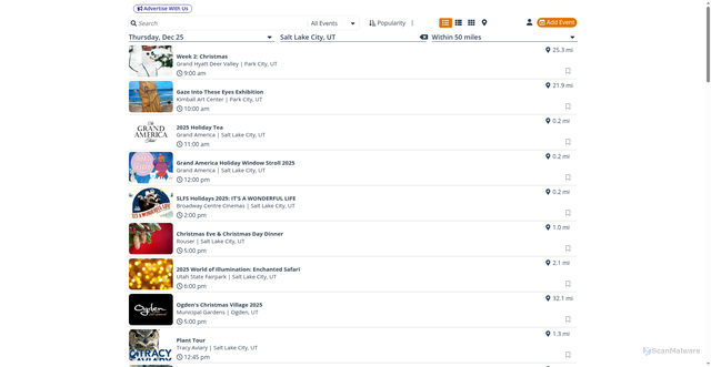 Security scan screenshot of https://portal.cityspark.com