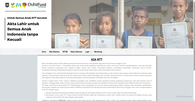 Security scan screenshot of http://www.asantt.dukcapil-makassar.id/
