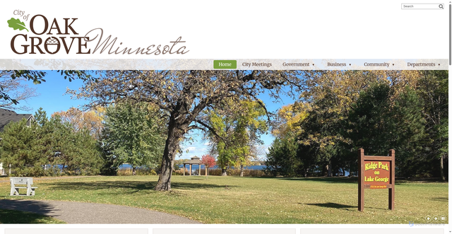 Security scan screenshot of https://oakgrovemn.gov/