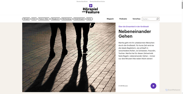 Security scan screenshot of https://hoerspielundfeature.de