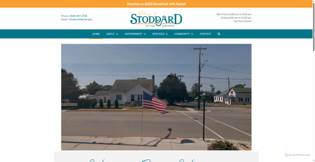 Security scan screenshot of https://stoddardwi.gov/