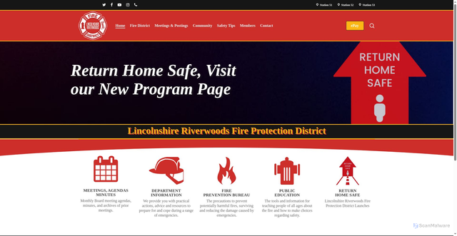 Security scan screenshot of https://www.lrfpd.org/