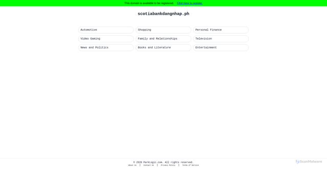 Security scan screenshot of parking3.parklogic.com