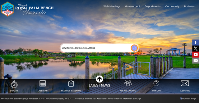 Security scan screenshot of https://www.royalpalmbeachfl.gov/