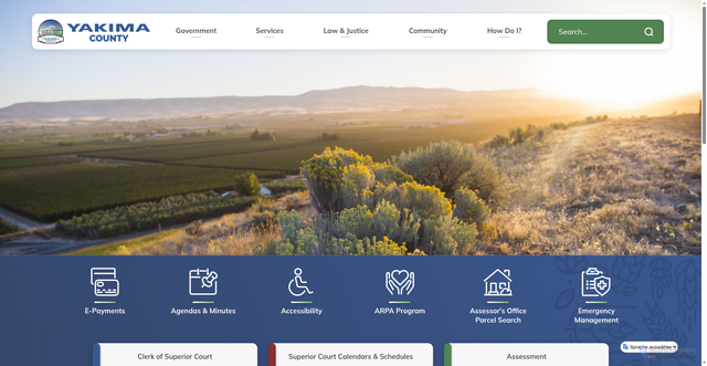 Security scan screenshot of https://www.yakimacounty.us/