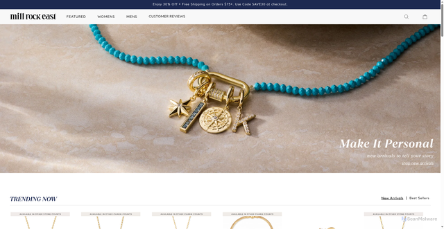 Security scan screenshot of https://millrockeast.com