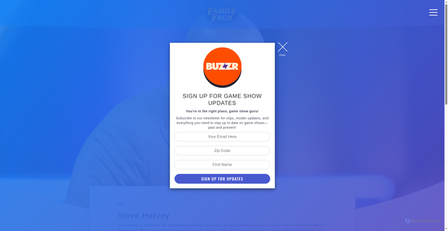Security scan screenshot of https://www.familyfeud.com/about/steve-harvey/