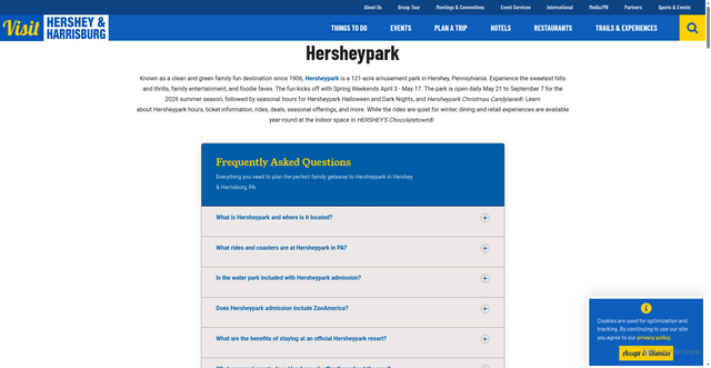 Security scan screenshot of https://www.visithersheyharrisburg.org/things-to-do/family-fun/hersheypark/