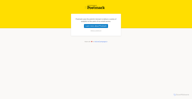 Security scan screenshot of https://track.pstmrk.it