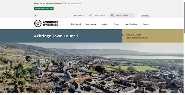 Security scan screenshot of https://www.axbridge-tc.gov.uk/