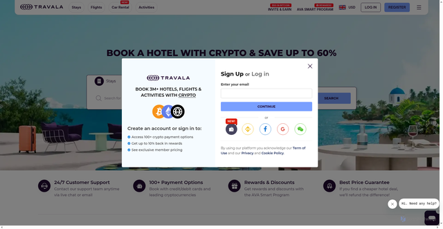Security scan screenshot of https://www.travala.com