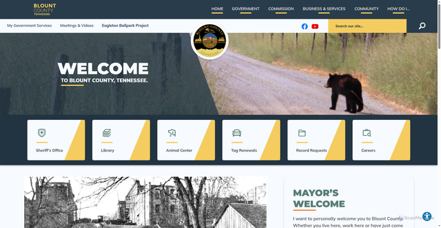 Security scan screenshot of https://blounttn.gov/