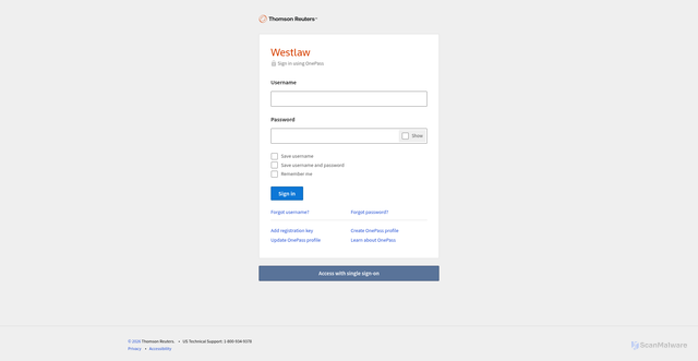 Security scan screenshot of https://westlawcourtexpress.com/