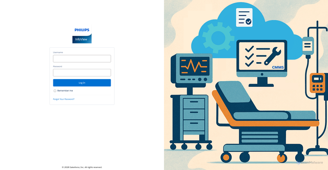 Security scan screenshot of https://philipsinfoview.lightning.force.com