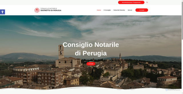 Security scan screenshot of https://consiglionotarileperugia.it/