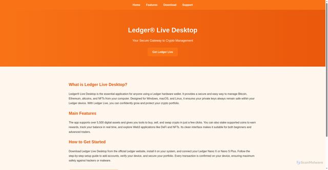 Security scan screenshot of http://info-ledgr-live.pages.dev/