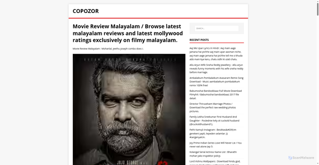 Security scan screenshot of https://rozopos.pages.dev/posts/movie-review-malayalam/