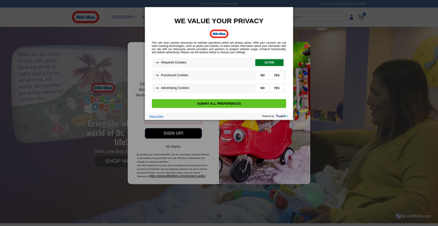 Security scan screenshot of https://www.littletikes.com