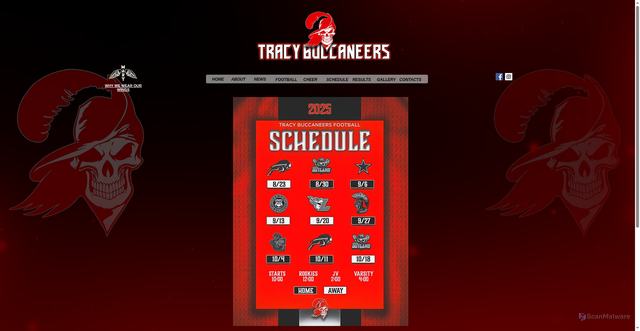Security scan screenshot of https://www.tracybuccs.com/schedule
