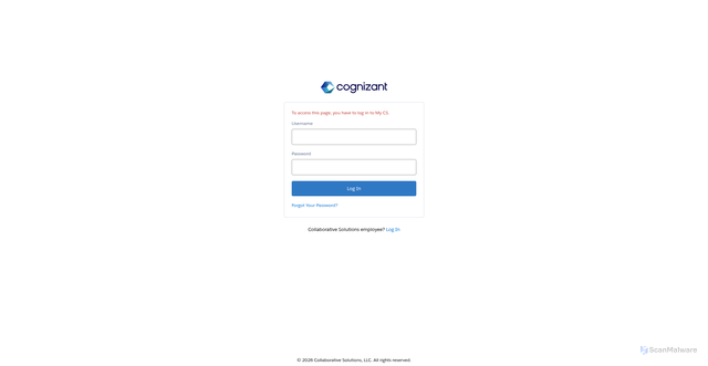Security scan screenshot of https://collaborativesolutions.my.site.com