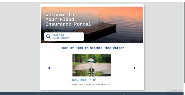 Security scan screenshot of https://manageflood.com