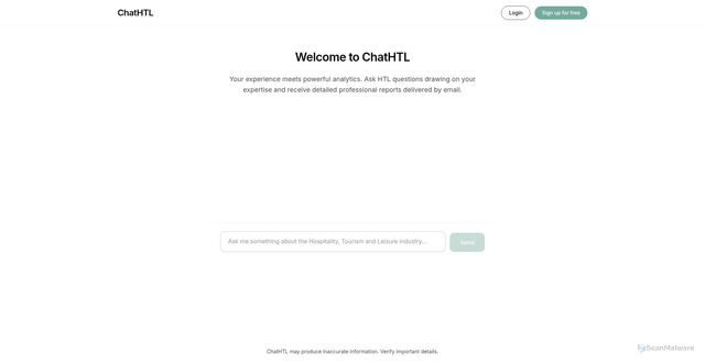Security scan screenshot of https://chathtl.com/