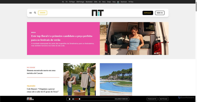 Security scan screenshot of https://nit.pt