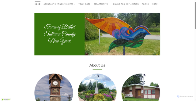 Security scan screenshot of https://townofbethelny.gov/