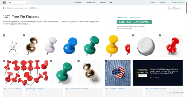 Security scan screenshot of https://page-time-i62.pages.dev/search/pin