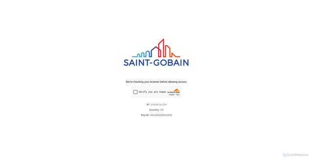 Security scan screenshot of https://saint-gobain.com