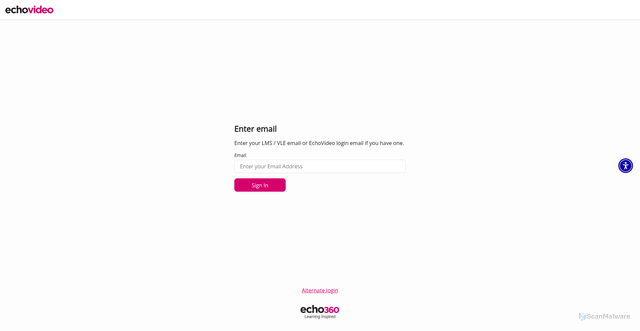 Security scan screenshot of https://echo360.org.uk