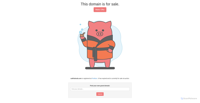 Security scan screenshot of https://cakhiatvab.com