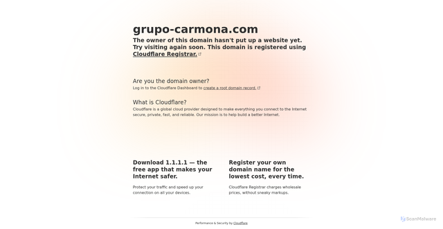 Security scan screenshot of http://grupo-carmona.com/